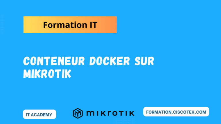 Conteneur Docker sur Mikrotik RouterOS
